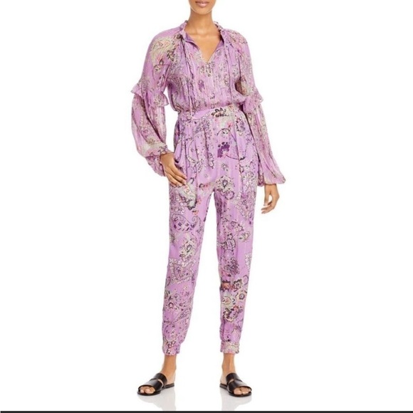 Hemant & Nandita mavi long sleeve Jumpsuit in orchid size XS - Picture 2 of 14